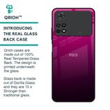 Purple Ombre Pattern Glass Case for Poco M4 Pro