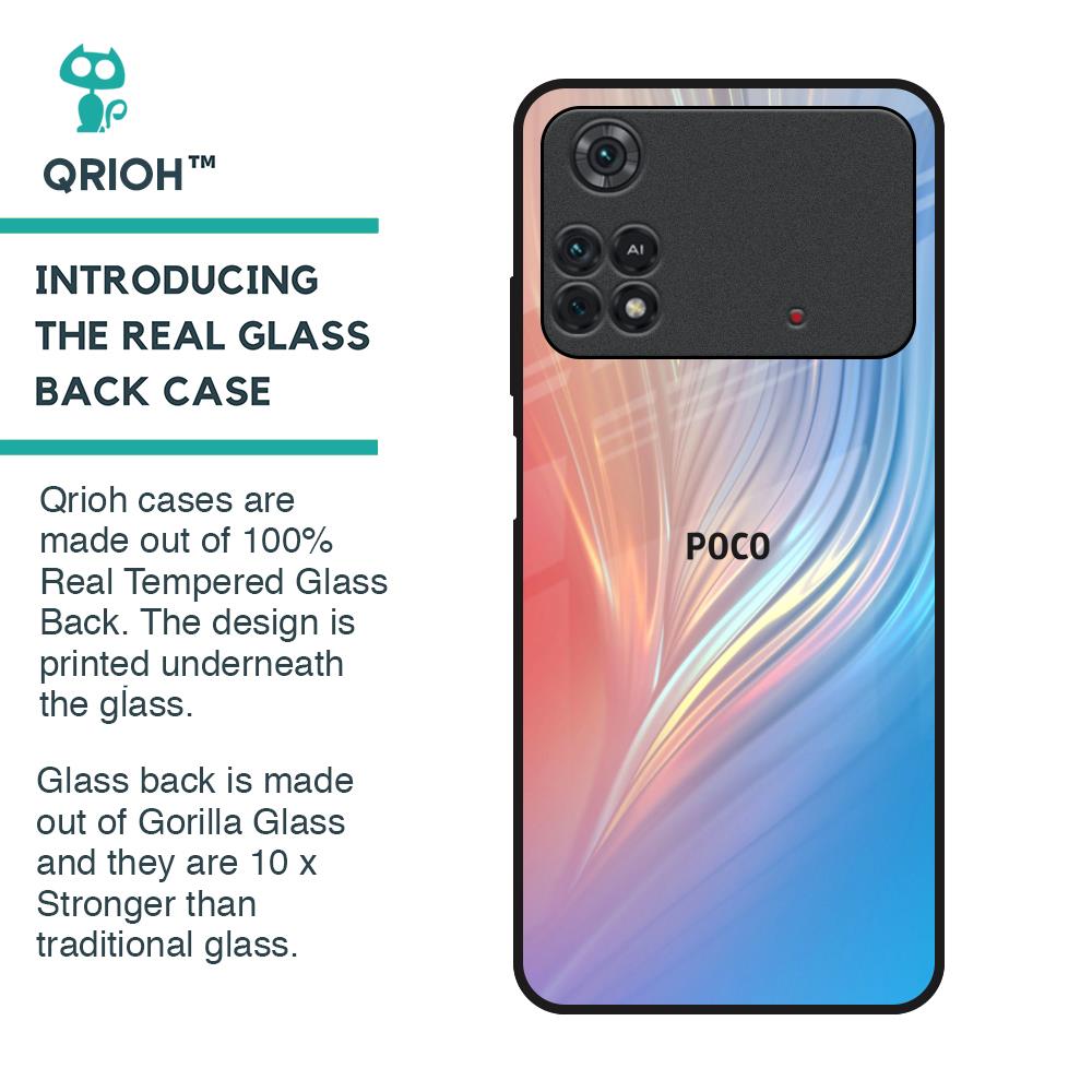 Mystic Aurora Glass Case for Poco M4 Pro