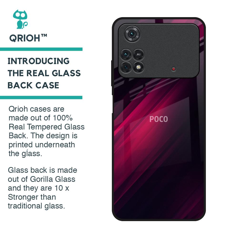 Razor Black Glass Case for Poco M4 Pro