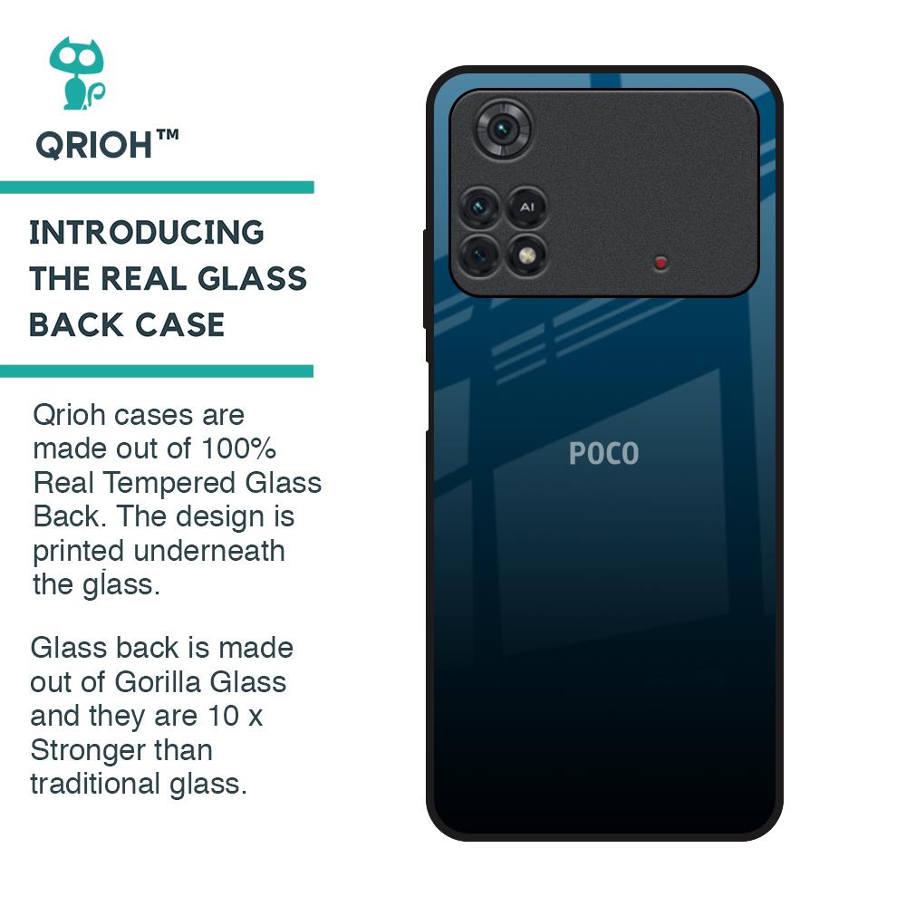 Sailor Blue Glass Case For Poco M4 Pro