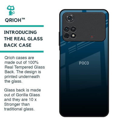 Sailor Blue Glass Case For Poco M4 Pro