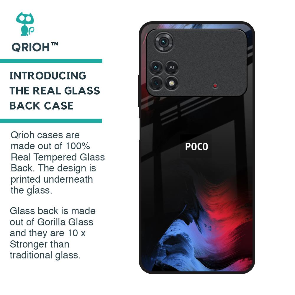 Fine Art Wave Glass Case for Poco M4 Pro