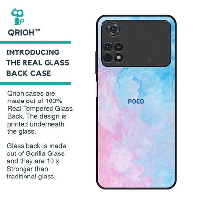 Mixed Watercolor Glass Case for Poco M4 Pro