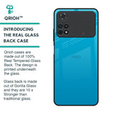 Blue Aqua Glass Case for Poco M4 Pro