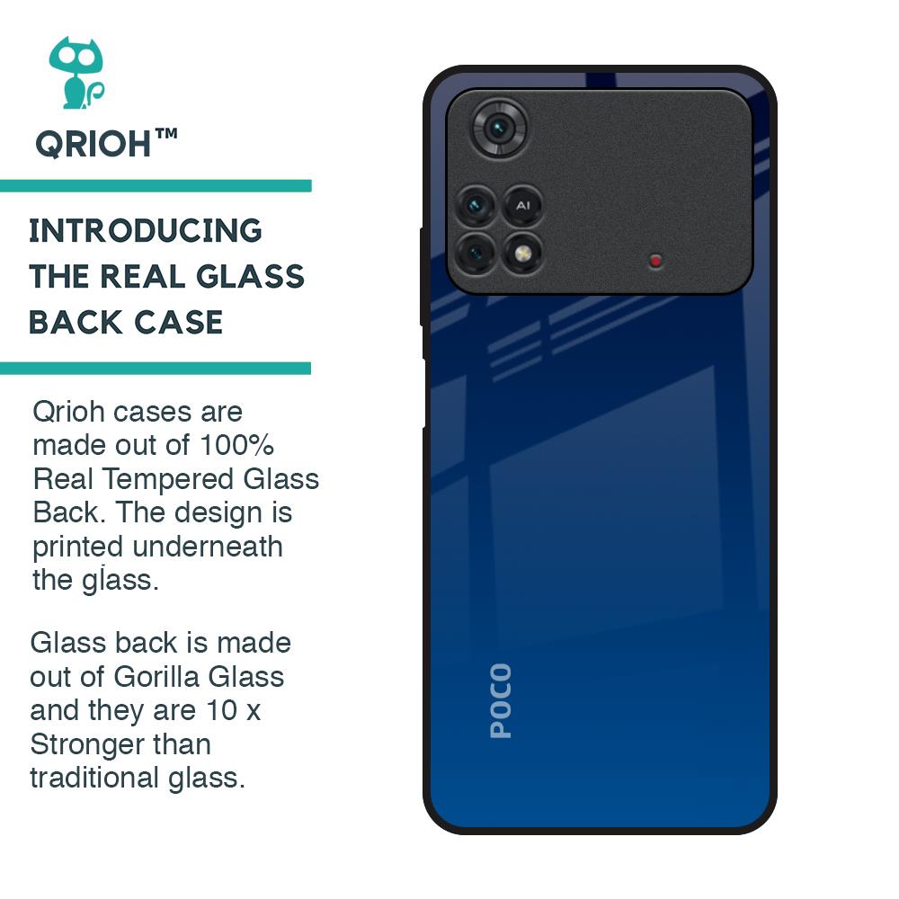 Very Blue Glass Case for Poco M4 Pro