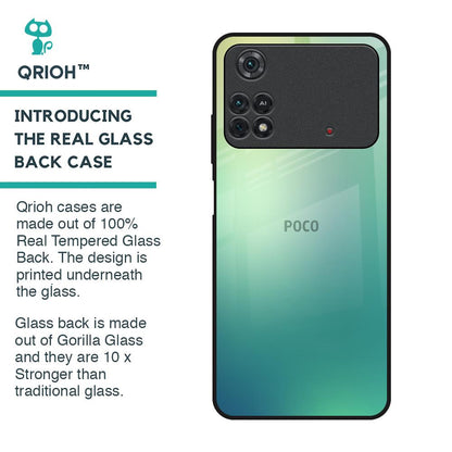 Dusty Green Glass Case for Poco M4 Pro