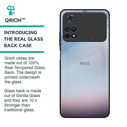 Light Sky Texture Glass Case for Poco M4 Pro