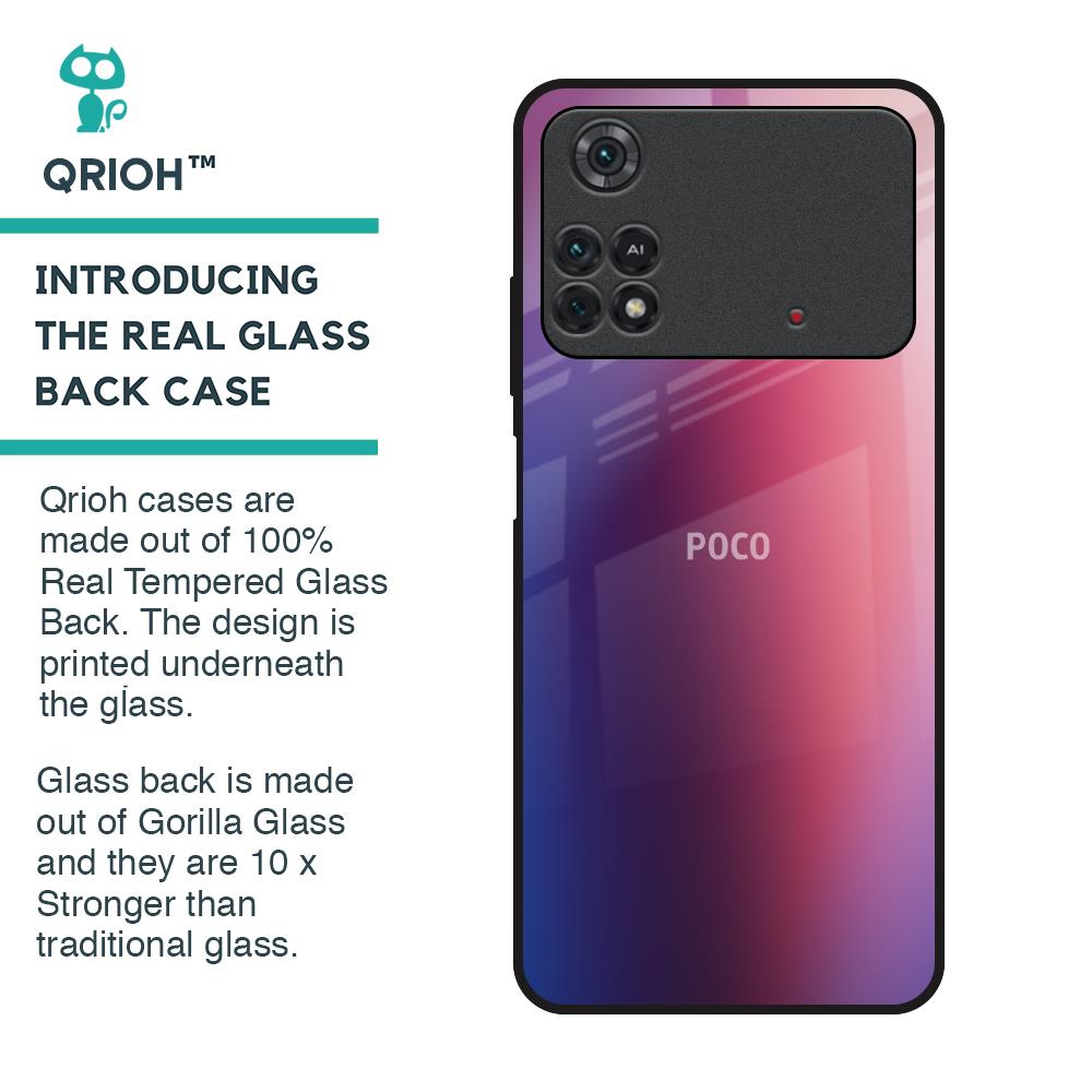Multi Shaded Gradient Glass Case for Poco M4 Pro