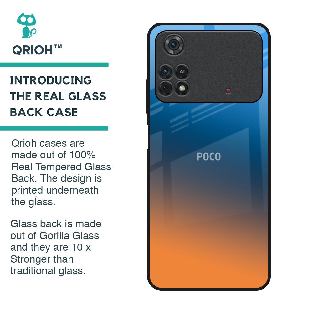 Sunset Of Ocean Glass Case for Poco M4 Pro