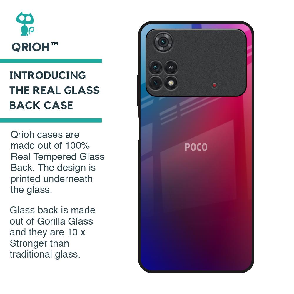 Magical Color Shade Glass Case for Poco M4 Pro