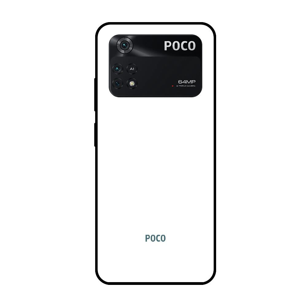 Arctic White Poco M4 Pro Glass Cases & Covers Online