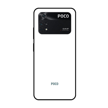Arctic White Poco M4 Pro Glass Cases & Covers Online