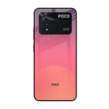 Sunset Orange Poco M4 Pro Glass Cases & Covers Online