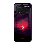 Morning Red Sky Poco M4 Pro Glass Cases & Covers Online