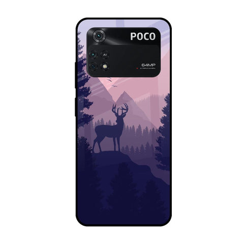 Deer In Night Poco M4 Pro Glass Cases & Covers Online