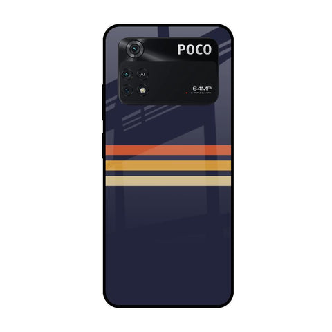 Tricolor Stripes Poco M4 Pro Glass Cases & Covers Online