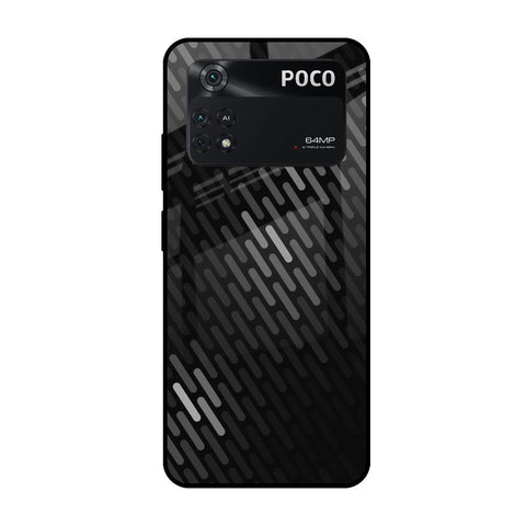 Dark Abstract Pattern Poco M4 Pro Glass Cases & Covers Online