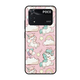 Balloon Unicorn Poco M4 Pro Glass Cases & Covers Online