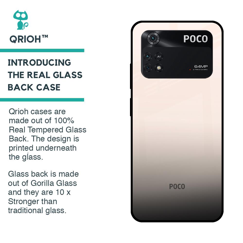 Dove Gradient Glass Case for Poco M4 Pro