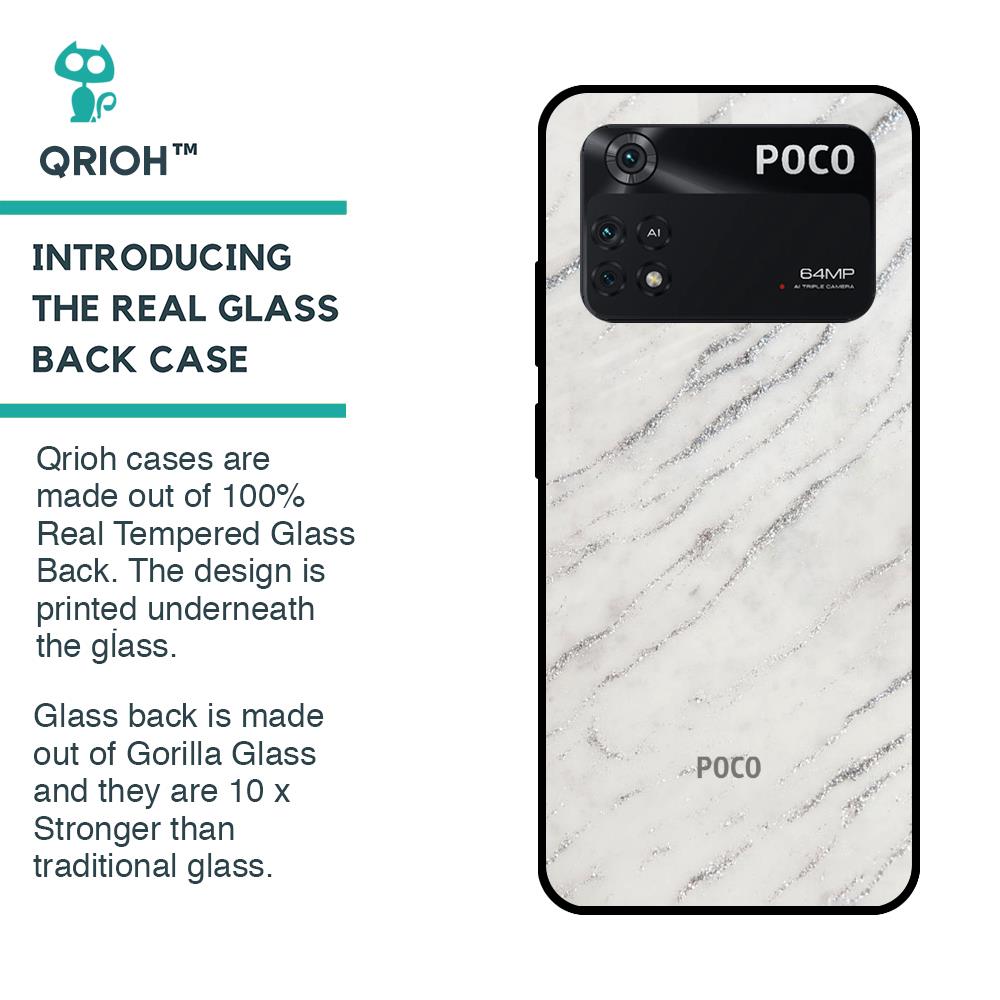 Polar Frost Glass Case for Poco M4 Pro