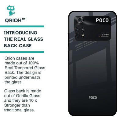 Stone Grey Glass Case For Poco M4 Pro