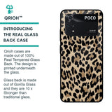 Leopard Seamless Glass Case For Poco M4 Pro