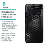 Dark Abstract Pattern Glass Case For Poco M4 Pro