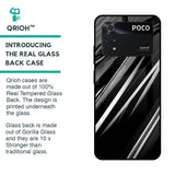 Black & Grey Gradient Glass Case For Poco M4 Pro