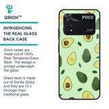 Avocado Green Glass Case For Poco M4 Pro