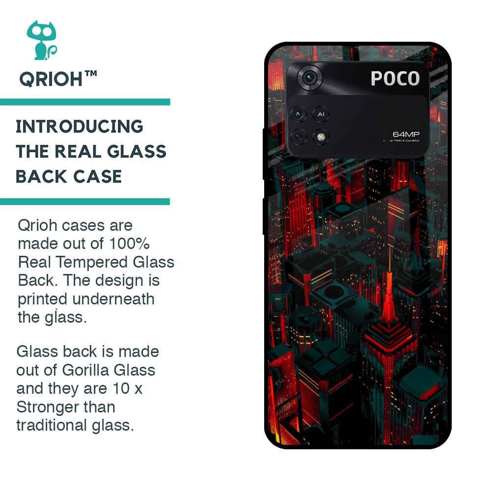 City Light Glass Case For Poco M4 Pro
