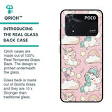 Balloon Unicorn Glass case for Poco M4 Pro