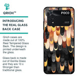 Bronze Abstract Glass Case for Poco M4 Pro