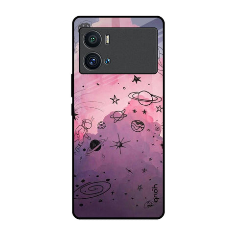 Space Doodles iQOO 9 Pro Glass Back Cover Online