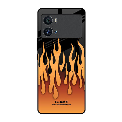 Fire Flame iQOO 9 Pro Glass Back Cover Online