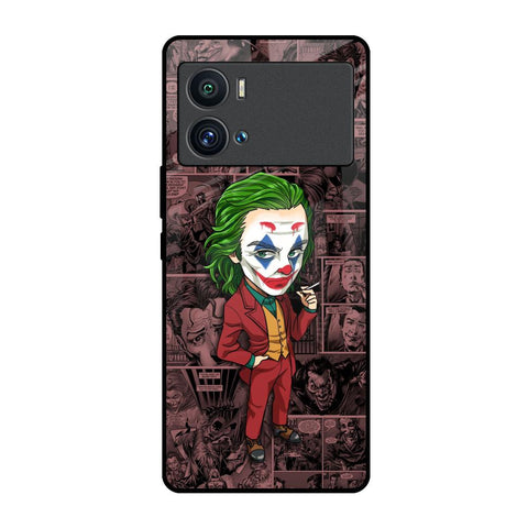 Joker Cartoon iQOO 9 Pro Glass Back Cover Online