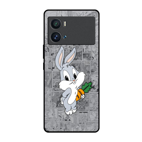 Cute Baby Bunny iQOO 9 Pro Glass Back Cover Online