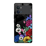 Rose Flower Bunch Art iQOO 9 Pro Glass Back Cover Online