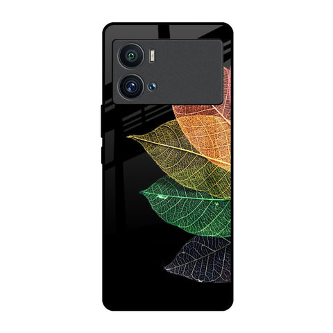 Colorful Leaves iQOO 9 Pro Glass Back Cover Online