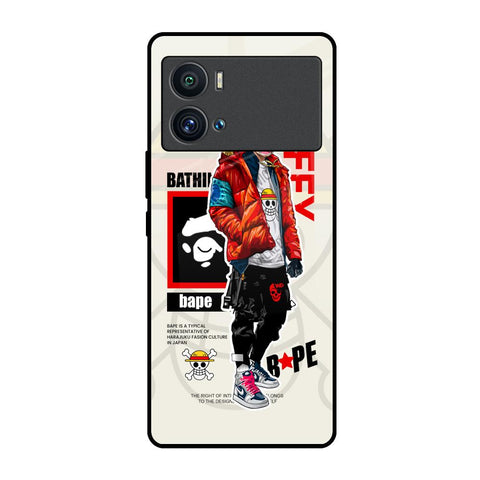 Bape Luffy iQOO 9 Pro Glass Back Cover Online