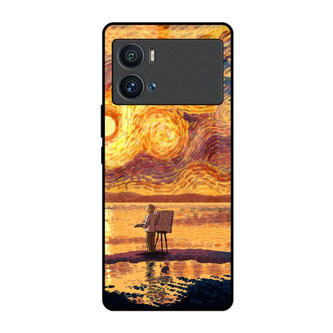 Sunset Vincent iQOO 9 Pro Glass Back Cover Online