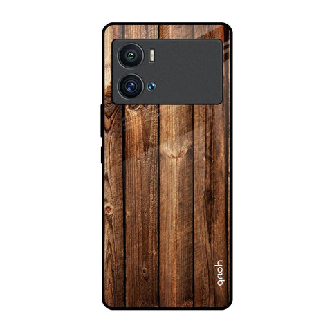 Timber Printed iQOO 9 Pro Glass Back Cover Online