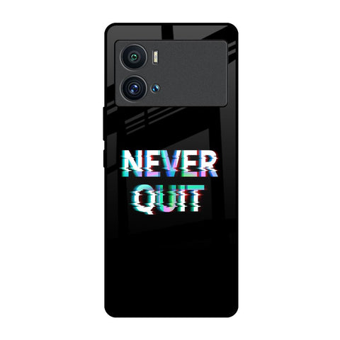 Never Quit iQOO 9 Pro Glass Back Cover Online