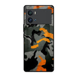 Camouflage Orange iQOO 9 Pro Glass Back Cover Online