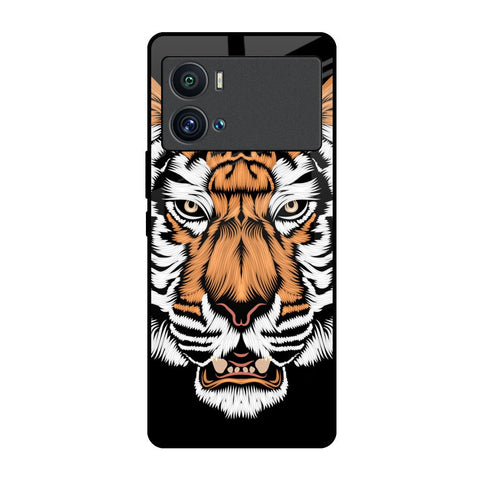 Angry Tiger iQOO 9 Pro Glass Back Cover Online