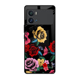 Floral Decorative iQOO 9 Pro Glass Back Cover Online