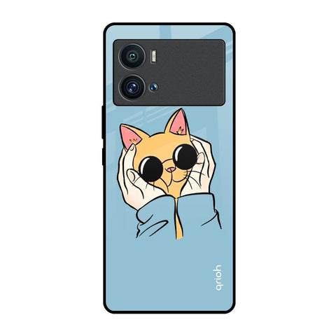 Adorable Cute Kitty iQOO 9 Pro Glass Back Cover Online
