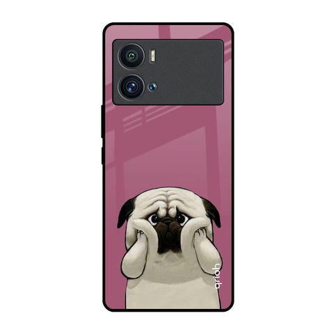 Funny Pug Face iQOO 9 Pro Glass Back Cover Online