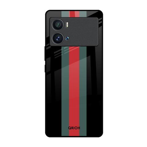 Vertical Stripes iQOO 9 Pro Glass Back Cover Online