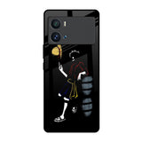 Luffy Line Art iQOO 9 Pro Glass Back Cover Online