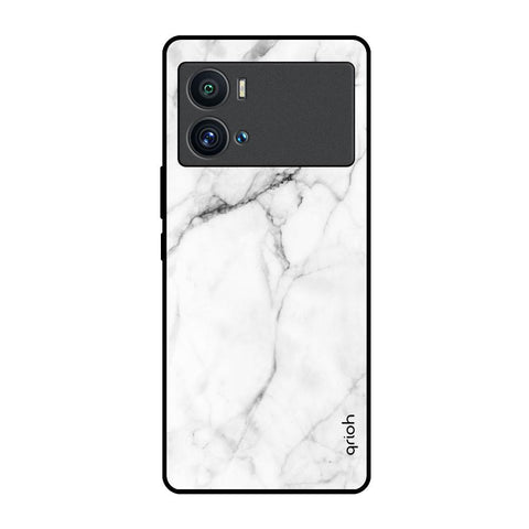 Modern White Marble iQOO 9 Pro Glass Back Cover Online